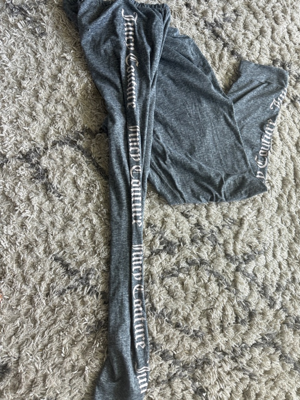 Juicy Couture Charcoal Gray Racerback Tank & Lounge Pants Set - Picture 2 of 4